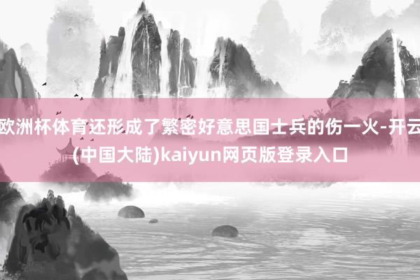 欧洲杯体育还形成了繁密好意思国士兵的伤一火-开云(中国大陆)kaiyun网页版登录入口